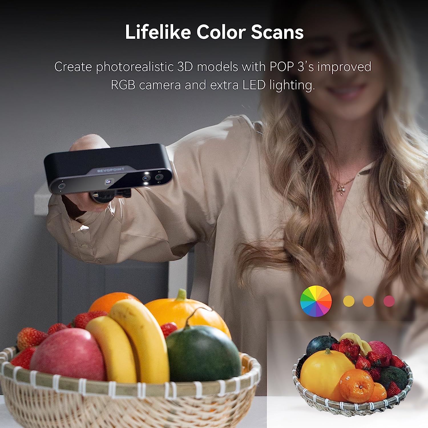 Revopoint POP 3  high-precisio - огляд і ціна Handheld 3D Scanner High Precision