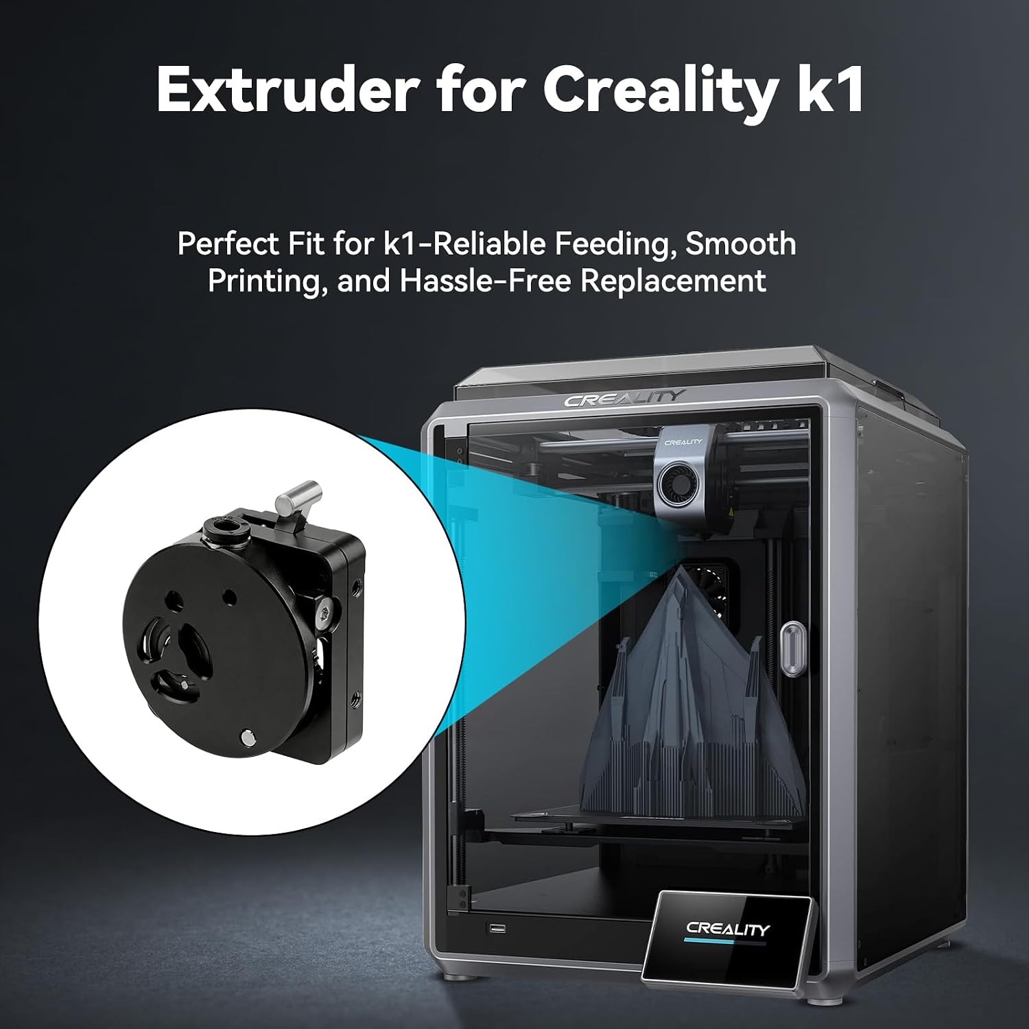 K1/K1 Max/K1C/K1 SE Upgraded K - огляд і ціна Direct Drive Dual Gear Extruder High Speed